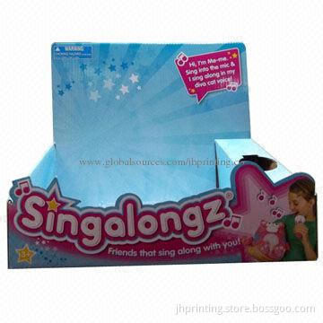 Cosmetic Corrugated Display, Shipped Flat, OEM Sample Ready in 3 Days